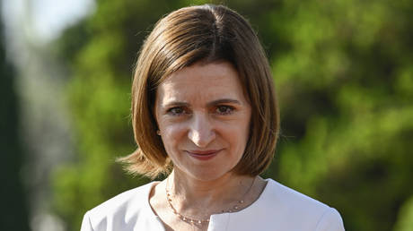 The President of the Republic of Moldova Maia Sandu.