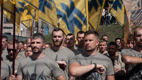 FILE PHOTO: Azov battalion.