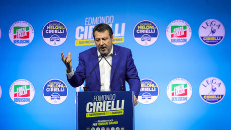 FILE PHOTO: Italian Deputy Prime Minister Matteo Salvini.