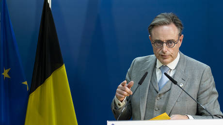 FILE PHOTO: Belgian Prime Minister Bart De Wever, Brussels, Belgium, October 23, 2025.