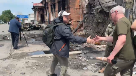 International journalists visit site of Ukrainian drone attack atrocity (VIDEO)