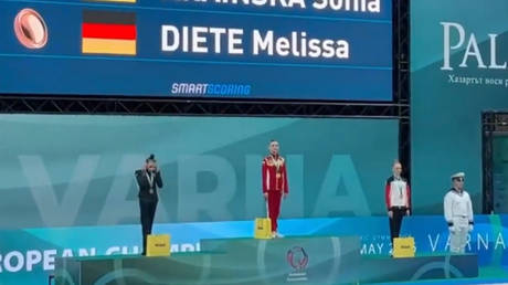 Russian gymnast’s European Championship success too much to bear for Ukrainian rival (VIDEO)