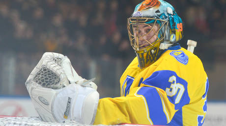 Ukrainian press gang conscripts national hockey team goalie