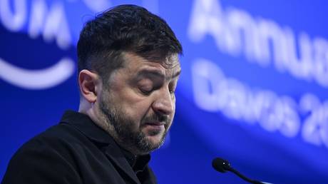 Ukraine’s Vladimir Zelensky, Davos, Switzerland, January 22, 2026.