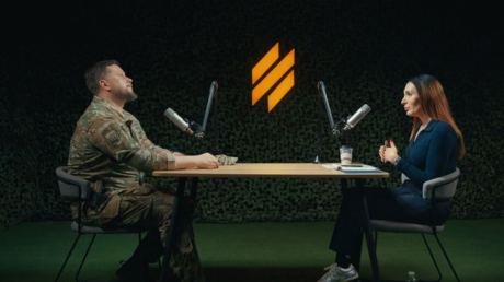 Ukrainian neo-Nazi commander struggles to explain SS-style insignia to MAGA influencer (VIDEO)